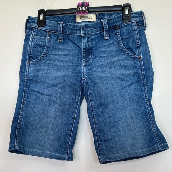 Anthropologie Holding Horses Denim Bermuda Shorts Size 25 - Picture 2 of 4